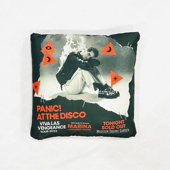 Panic! at the Disco Viva Las Vengeance Tour NYC MSG 2022 RARE VIP Lounge Pillow - Picture 1 of 5